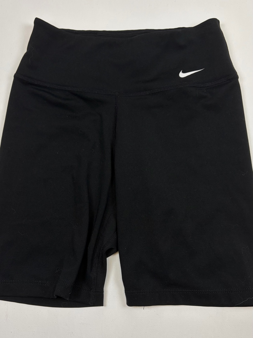 NIKE DRI-FIT BLACK HOGH RISE BIKE SHORTS WOMENS XS ATHLETIC